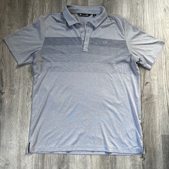Travis Mathew | Coastal Chest Stripe Polo | Light Blue | Size XL - Picture 1 of 8